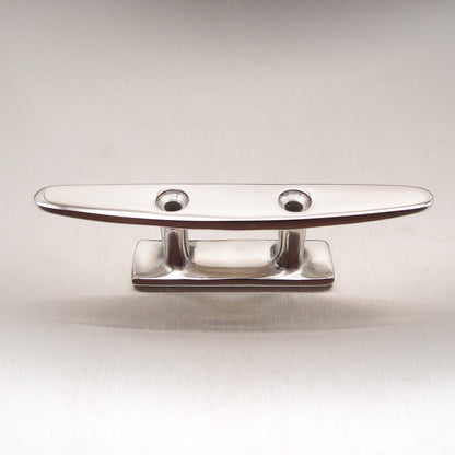 Stainless Steel Low Flat Top Cleats Two Holes - AISI 316
