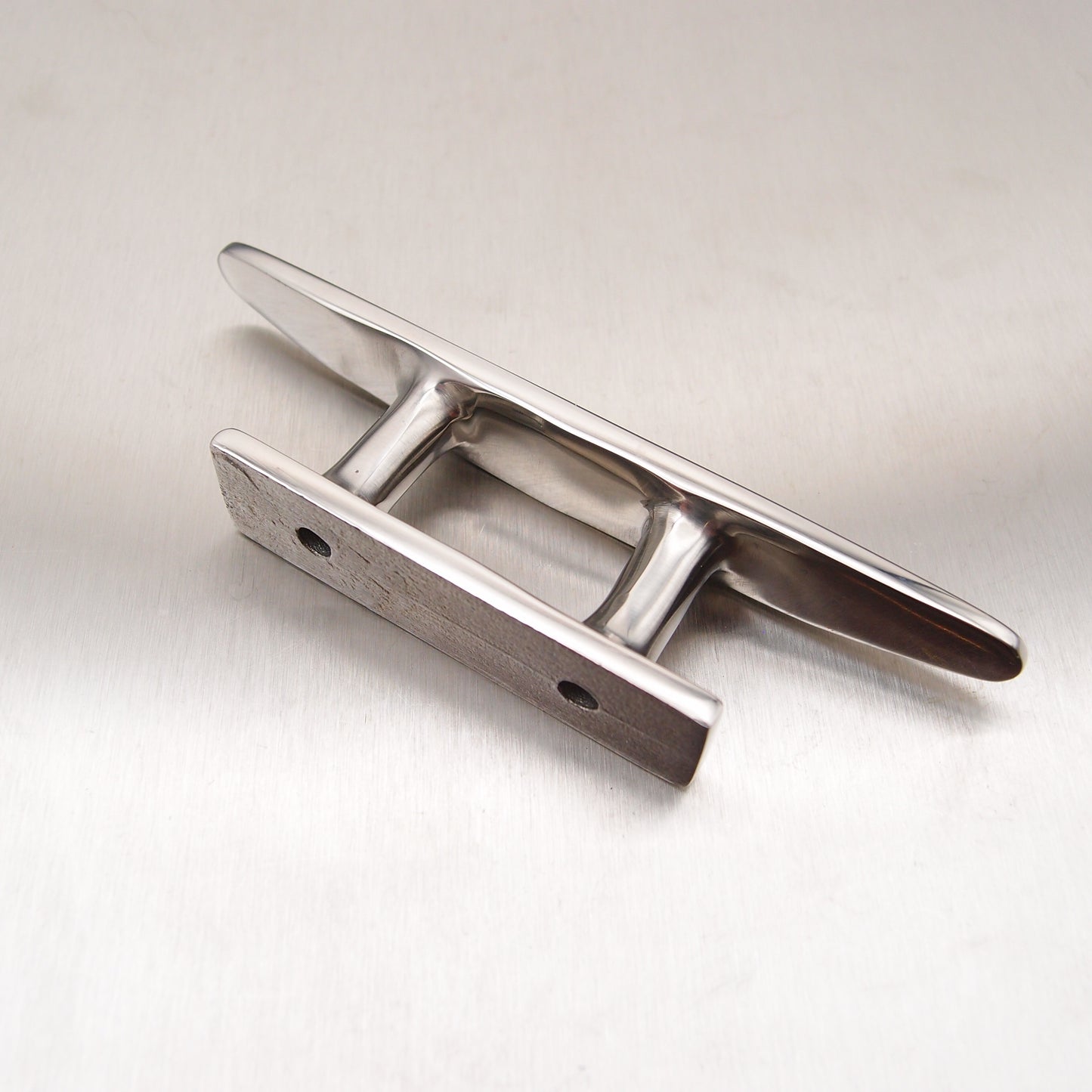 Stainless Steel Low Flat Top Cleats Two Holes - AISI 316