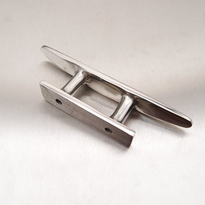 Stainless Steel Low Flat Top Cleats Two Holes - AISI 316