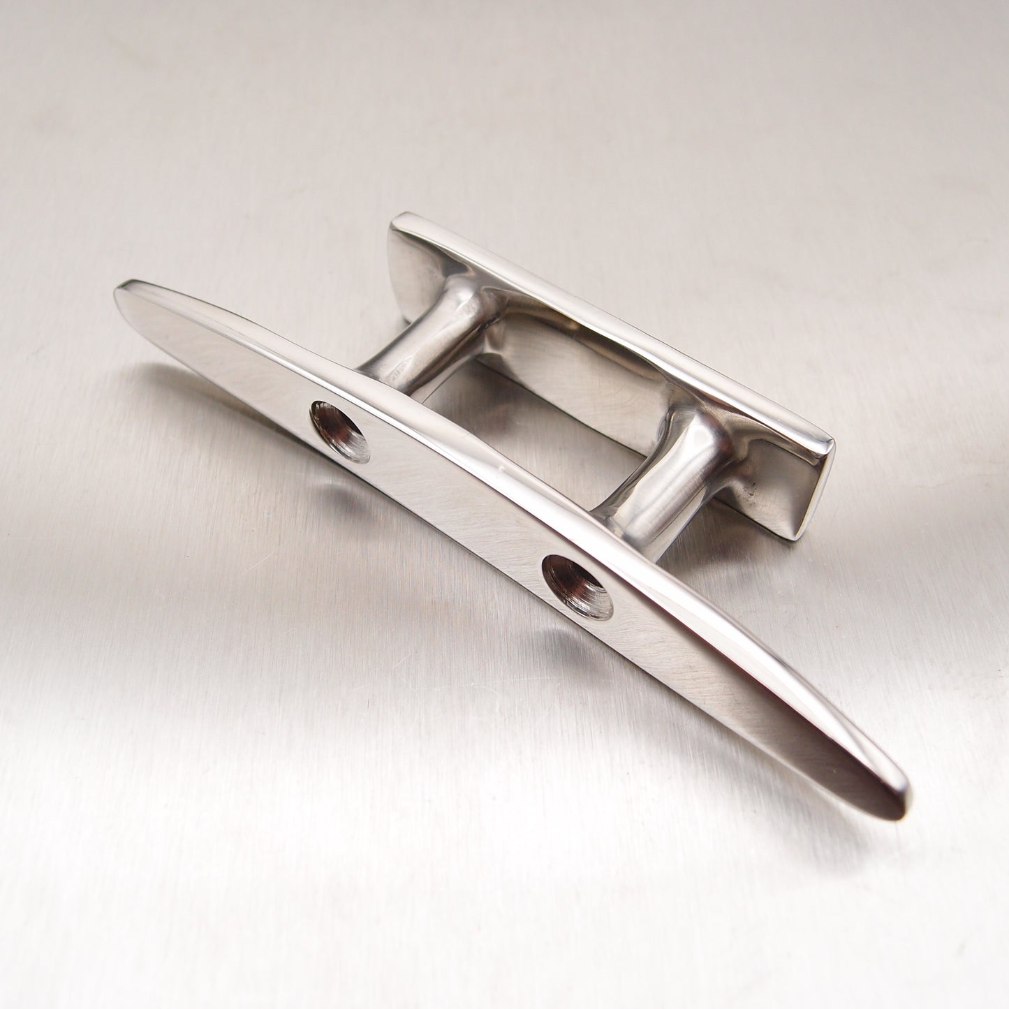 Stainless Steel Low Flat Top Cleats Two Holes - AISI 316