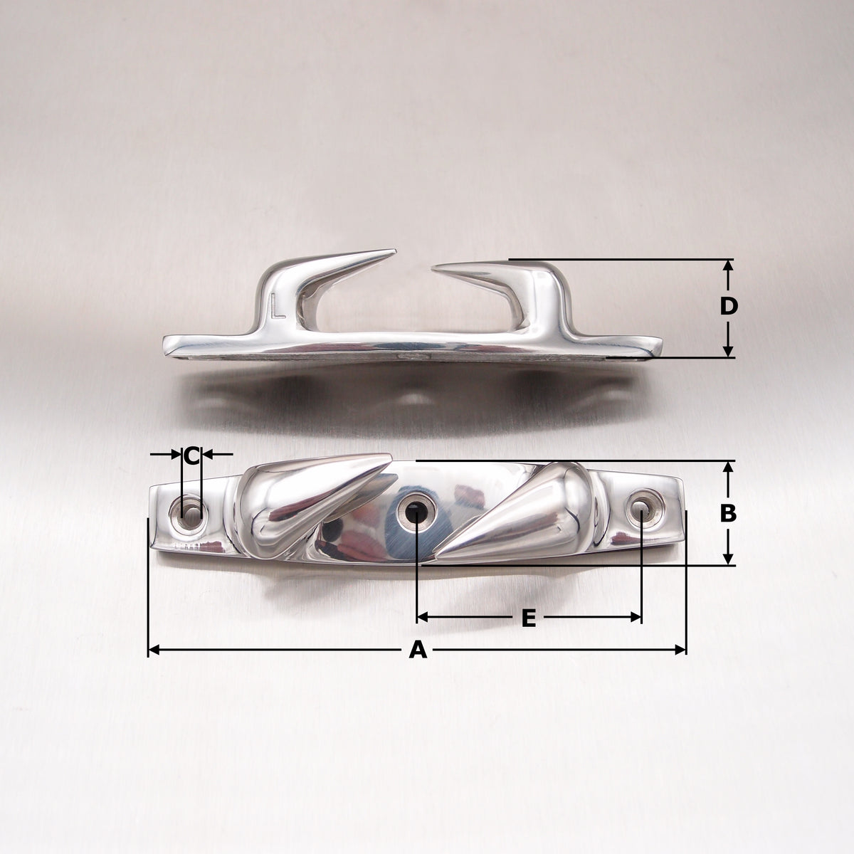 Handed Fairlead / Skene Type Cleat 316 Stainless Steel (Supplied in pairs LH & RH)