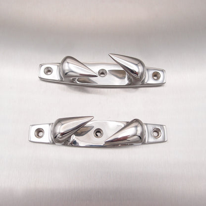 Handed Fairlead / Skene Type Cleat 316 Stainless Steel (Supplied in pairs LH & RH)