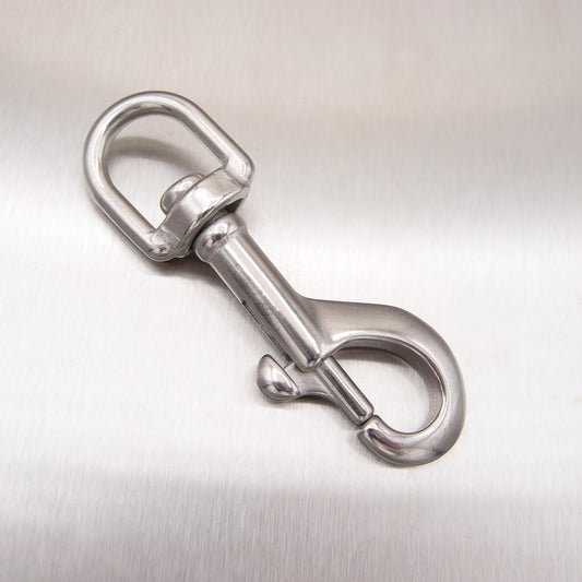 Stainless Steel Swivel Eye Bolt / Trigger Snap Hook - AISI 316
