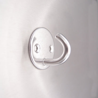 Stainless Steel Two Hole Round Hook On Plate 304 AISI