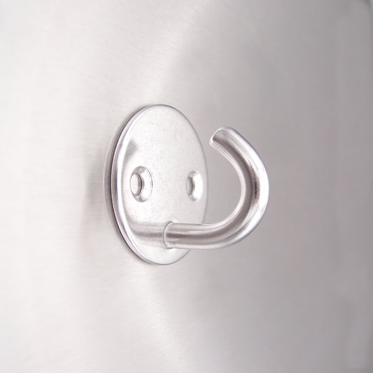 Stainless Steel Two Hole Round Hook On Plate 304 AISI