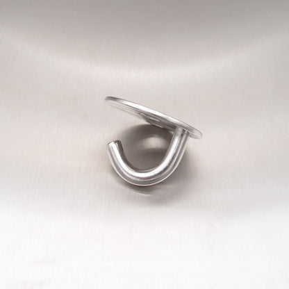 Stainless Steel Two Hole Round Hook On Plate 304 AISI