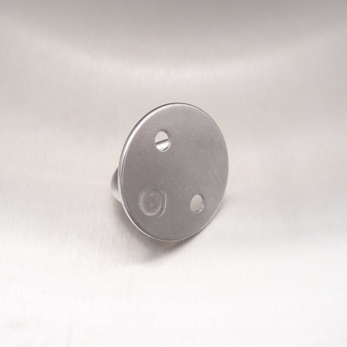 Stainless Steel Two Hole Round Hook On Plate 304 AISI
