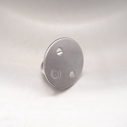Stainless Steel Two Hole Round Hook On Plate 304 AISI