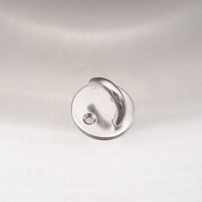Stainless Steel Two Hole Round Hook On Plate 304 AISI