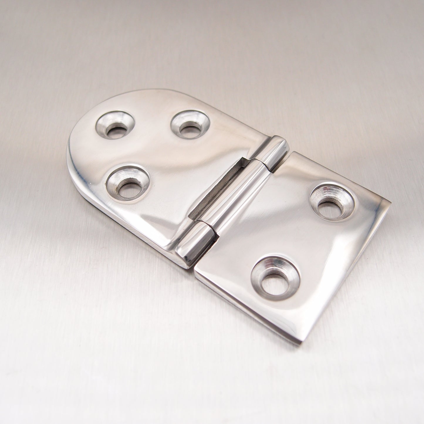 76mm x 40mm Half Oval Hinge Stainless steel AISI 316