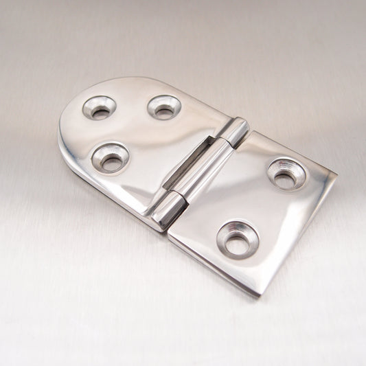 76mm x 40mm Half Oval Hinge Stainless steel AISI 316