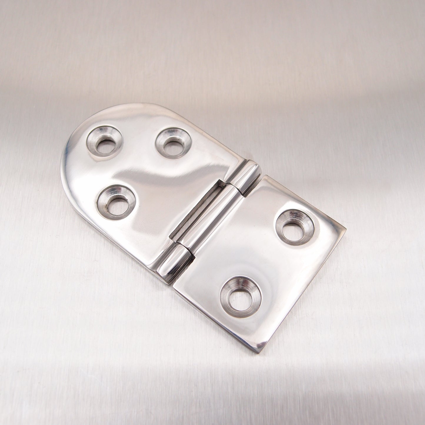 76mm x 40mm Half Oval Hinge Stainless steel AISI 316