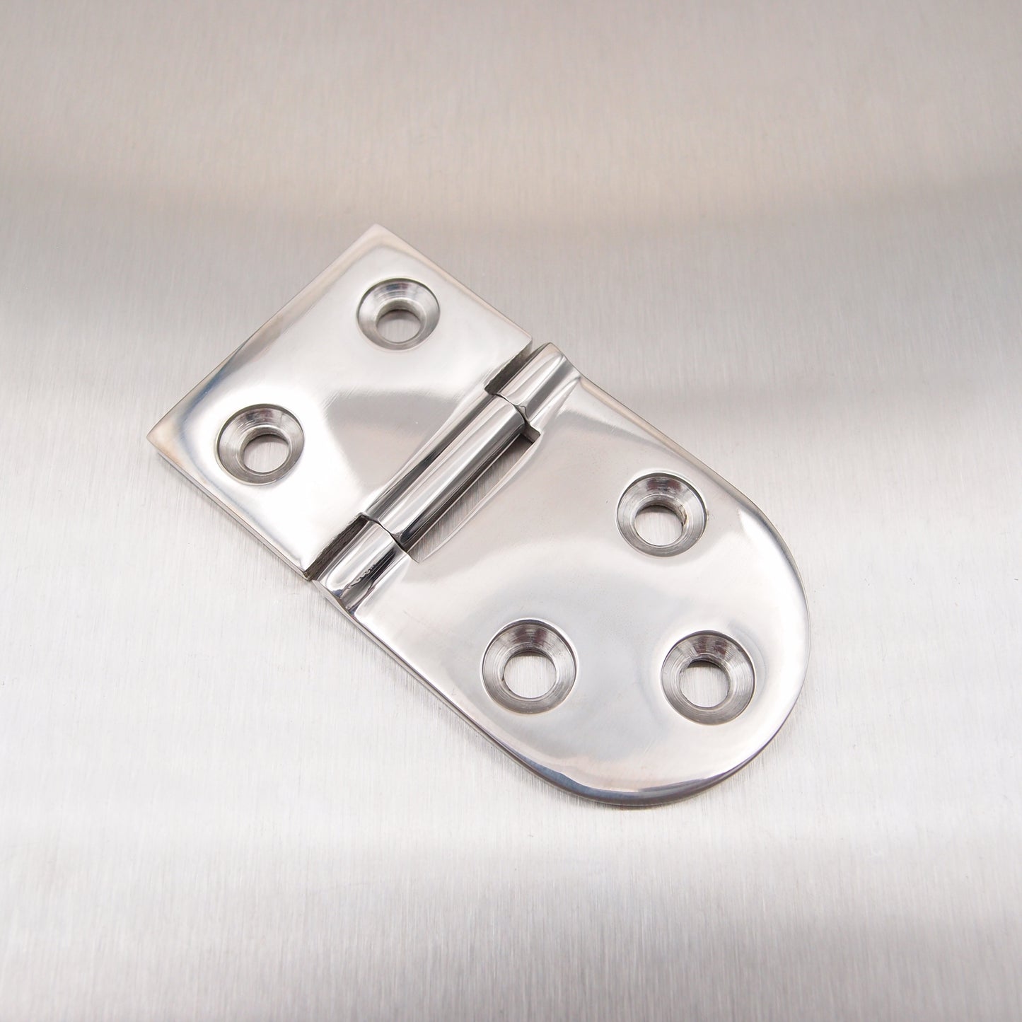76mm x 40mm Half Oval Hinge Stainless steel AISI 316