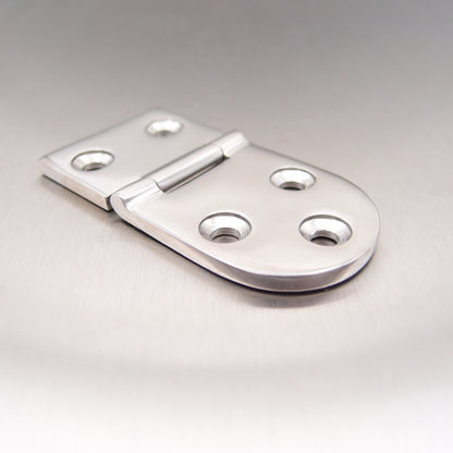 76mm x 40mm Half Oval Hinge Stainless steel AISI 316
