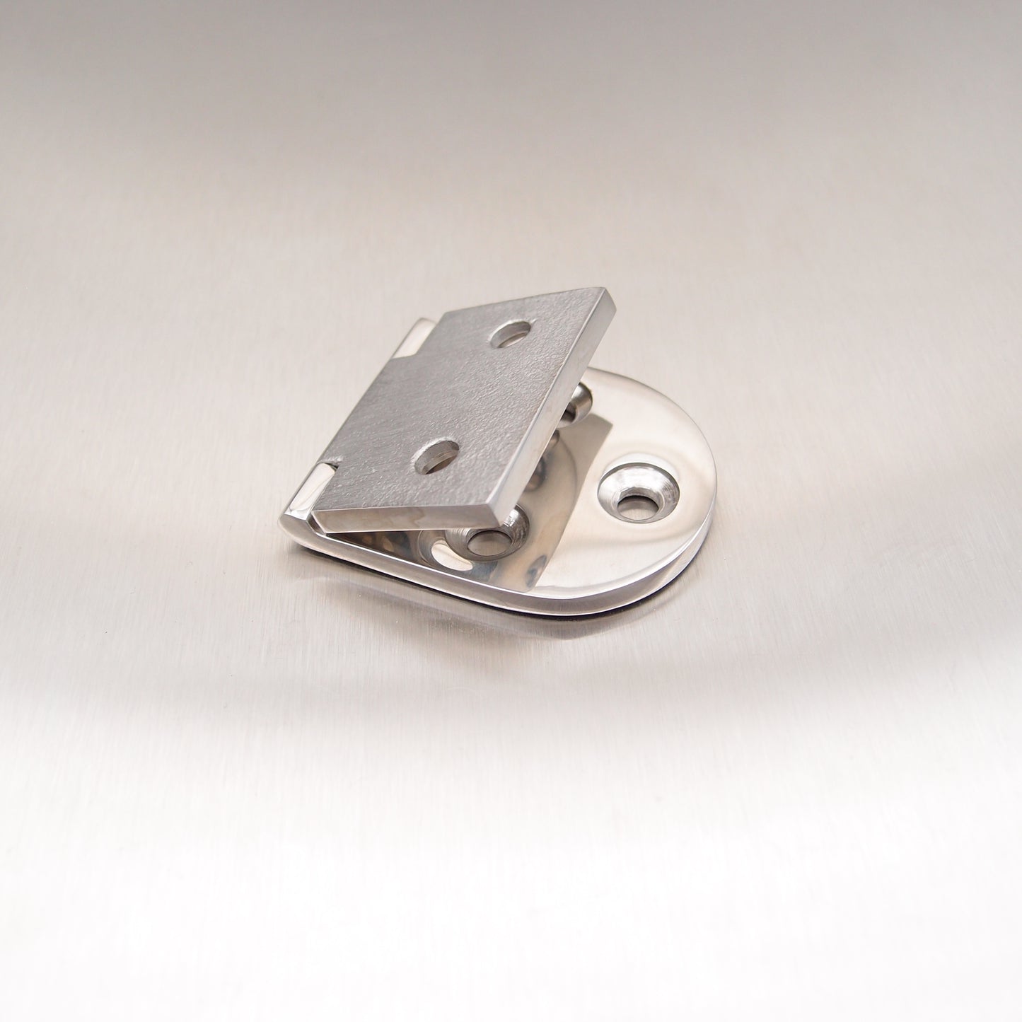 76mm x 40mm Half Oval Hinge Stainless steel AISI 316