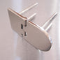 70mm x 40mm Half Oval Hinge with  Threaded Studs Stainless steel AISI 316