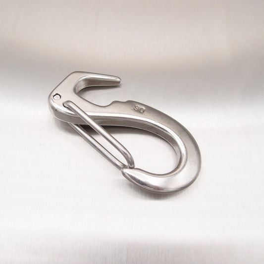 Stainless Steel Open End Sail Snap Hook - AISI 316