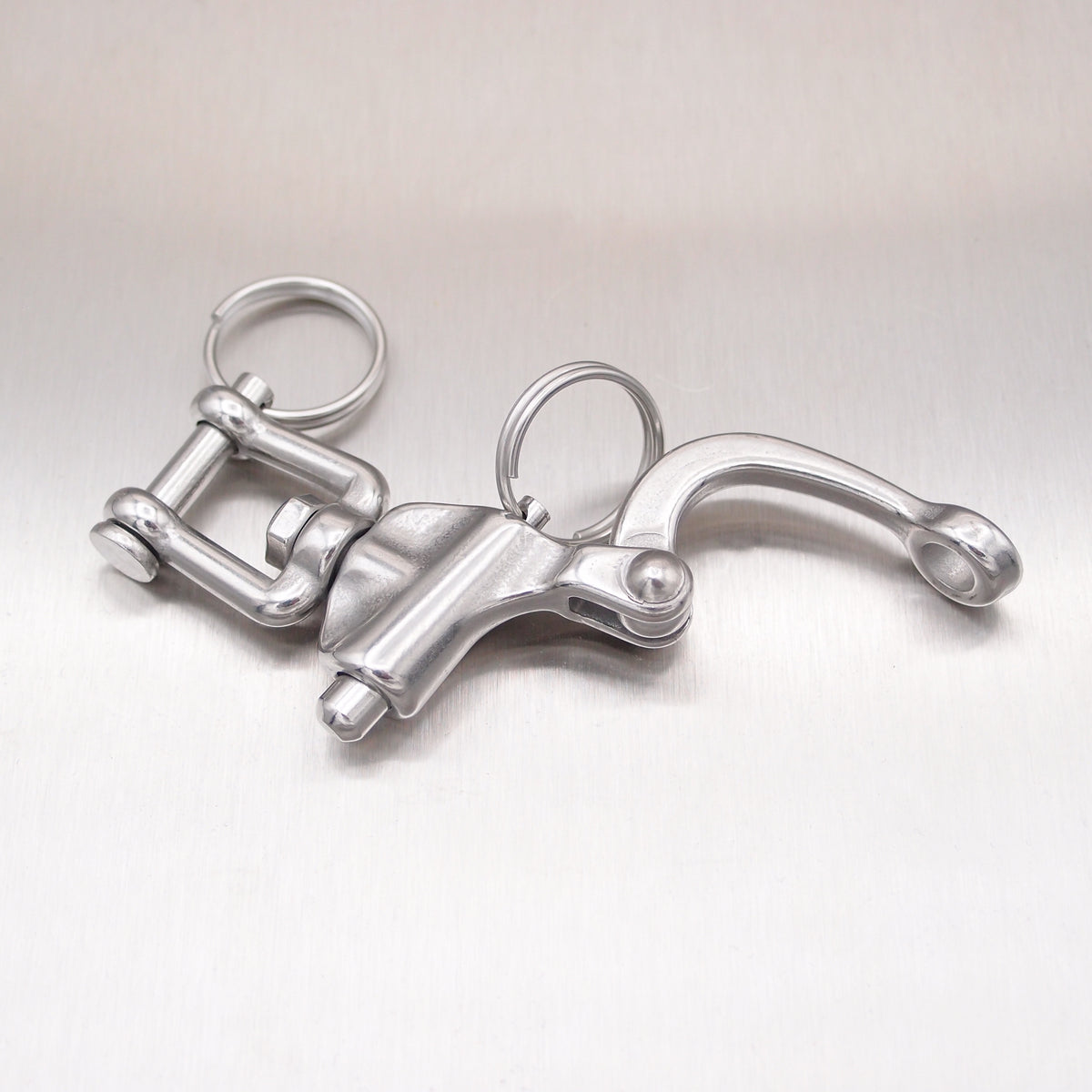 Stainless Steel Jaw Swivel Snap Shackles - with Round Pin - AISI 316