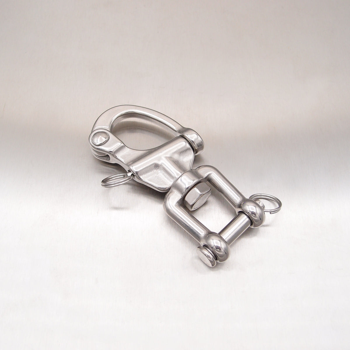 Stainless Steel Jaw Swivel Snap Shackles - with Round Pin - AISI 316