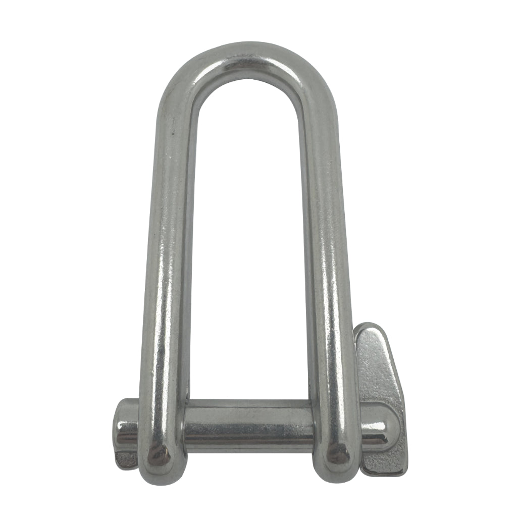 Stainless Steel Key Pin - Lock Pin Long Flat - Dee Shackles - AISI 316