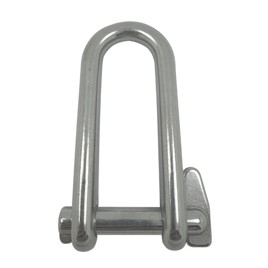 Stainless Steel Key Pin - Lock Pin Long Flat - Dee Shackles - AISI 316