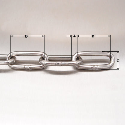 Stainless Steel Long Link Chain AISI 316
