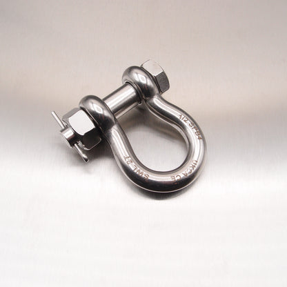 Stainless Steel Load Rated Safety Bow Shackle - AISI 316