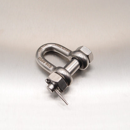 Stainless Steel Load Rated Safety Dee Shackle - AISI 316