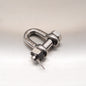 Stainless Steel Load Rated Safety Dee Shackle - AISI 316