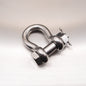 Stainless Steel Load Rated Safety Bow Shackle - AISI 316