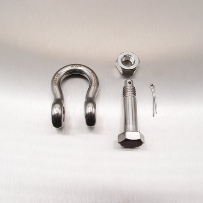 Stainless Steel Load Rated Safety Bow Shackle - AISI 316