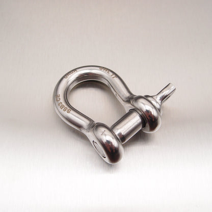 Stainless Steel Load Rated Bow Shackle with Screw Collar Pin - AISI 316