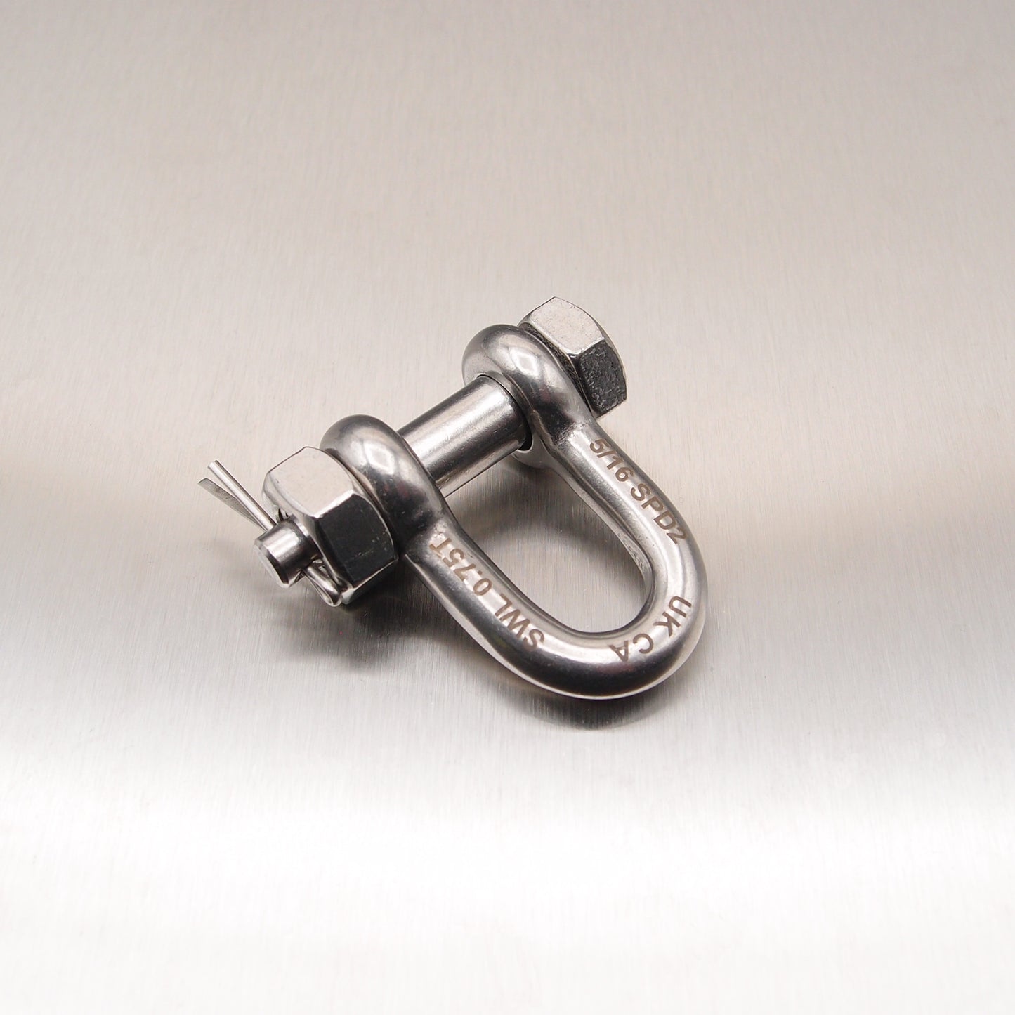 Stainless Steel Load Rated Safety Dee Shackle - AISI 316