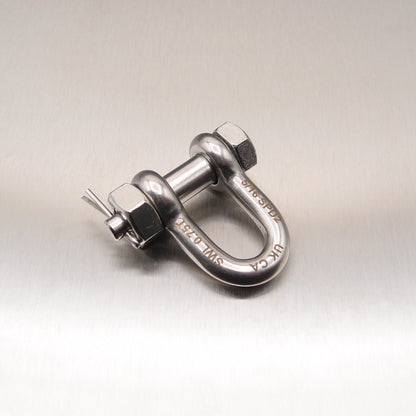 Stainless Steel Load Rated Safety Dee Shackle - AISI 316