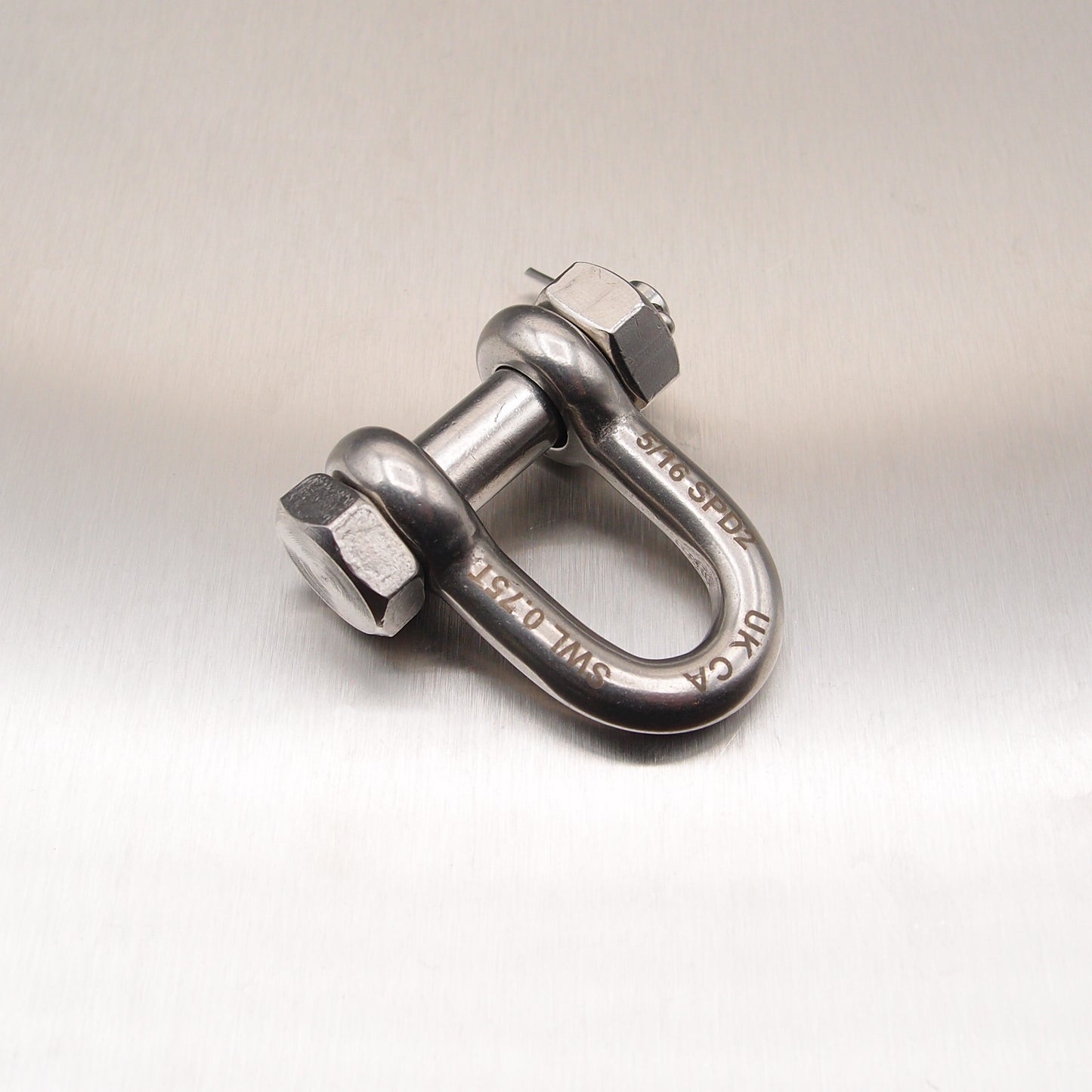 Stainless Steel Load Rated Safety Dee Shackle - AISI 316