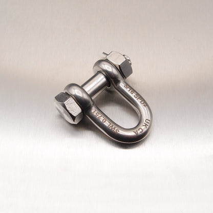 Stainless Steel Load Rated Safety Dee Shackle - AISI 316