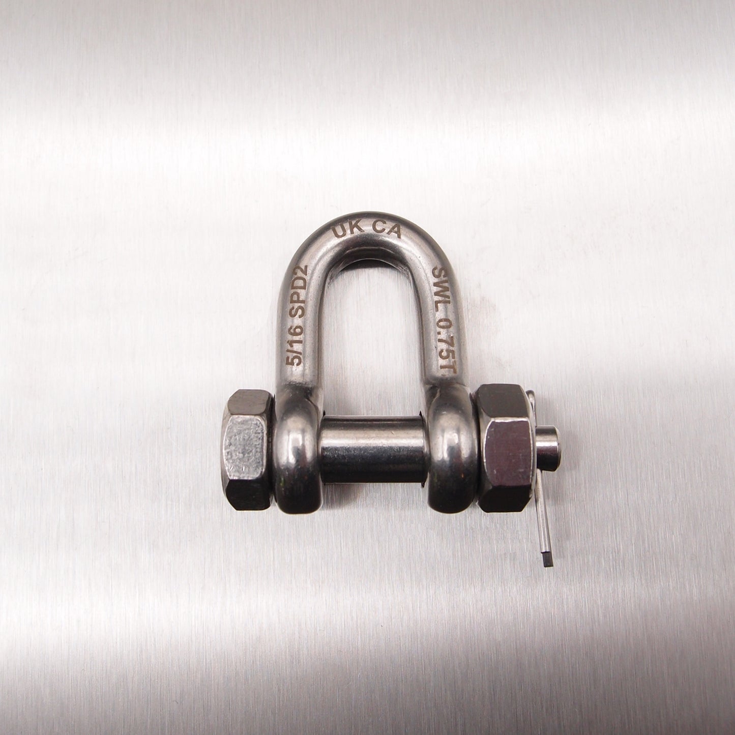 Stainless Steel Load Rated Safety Dee Shackle - AISI 316