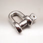 Stainless Steel Load Rated Dee Shackle with Screw Collar Pin - AISI 316