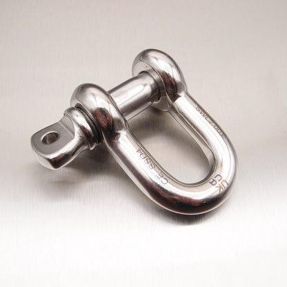 Stainless Steel Load Rated Dee Shackle with Screw Collar Pin - AISI 316