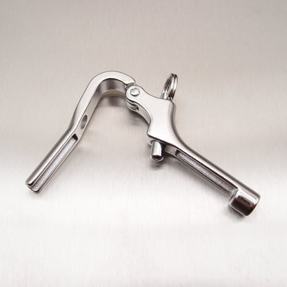 Stainless Steel Pelican Hook with Internal Thread - AISI 316