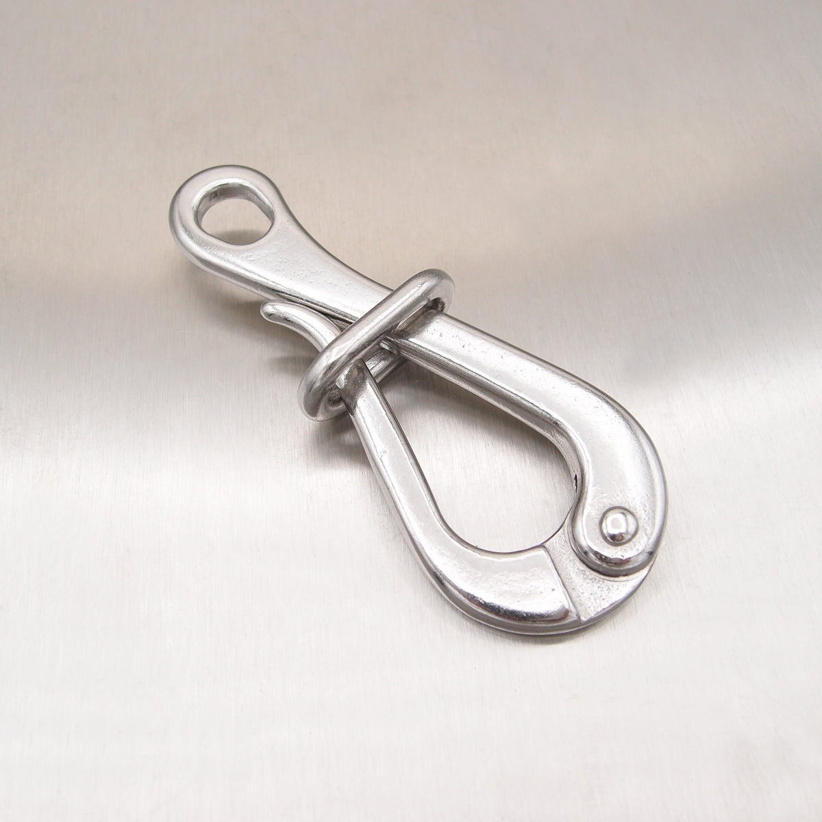 Stainless Steel Pelican Hook with Eye and Link - AISI 316