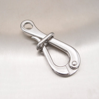 Stainless Steel Pelican Hook with Eye and Link - AISI 316