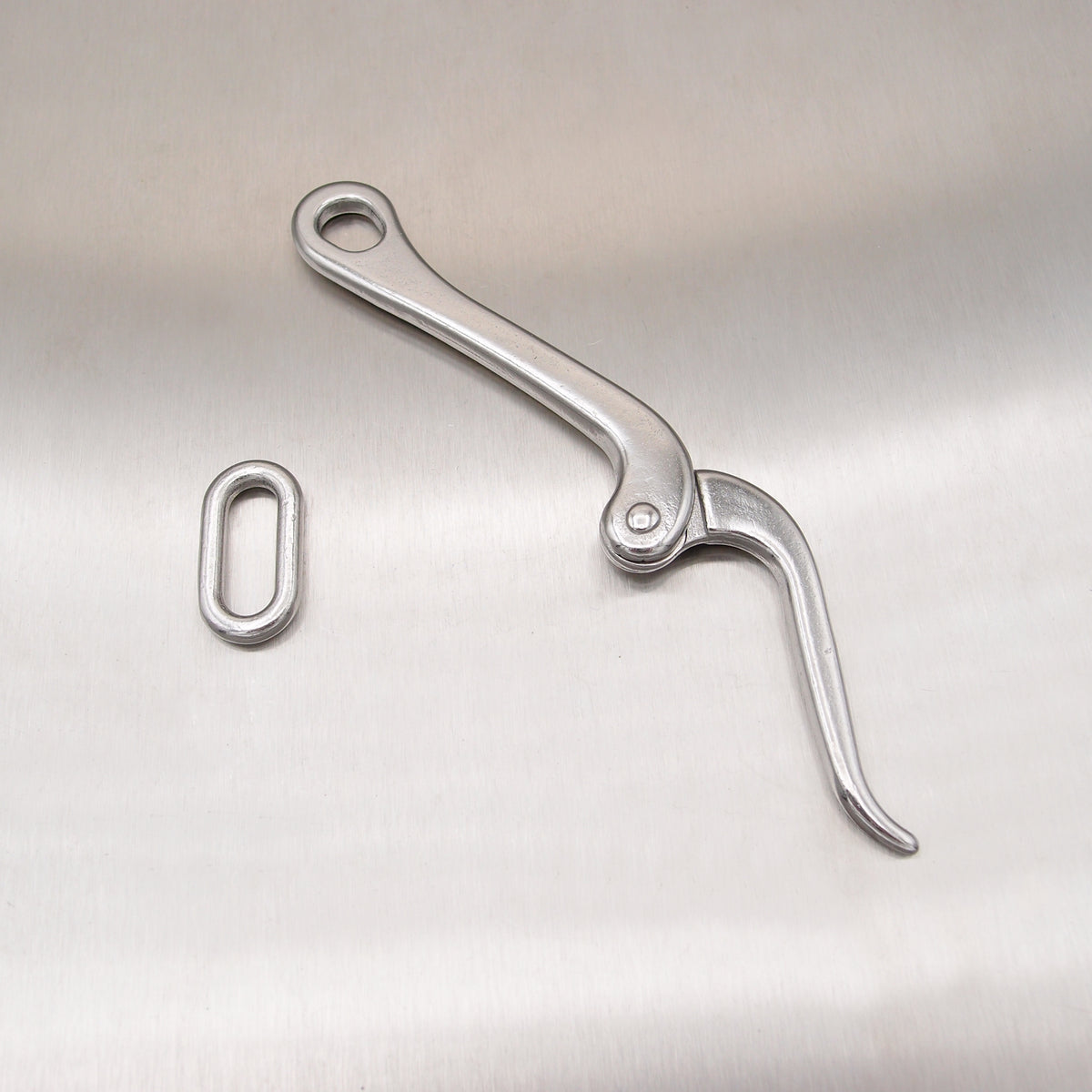 Stainless Steel Pelican Hook with Eye and Link - AISI 316