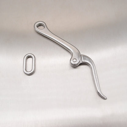Stainless Steel Pelican Hook with Eye and Link - AISI 316