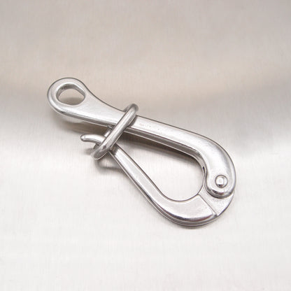 Stainless Steel Pelican Hook with Eye and Link - AISI 316