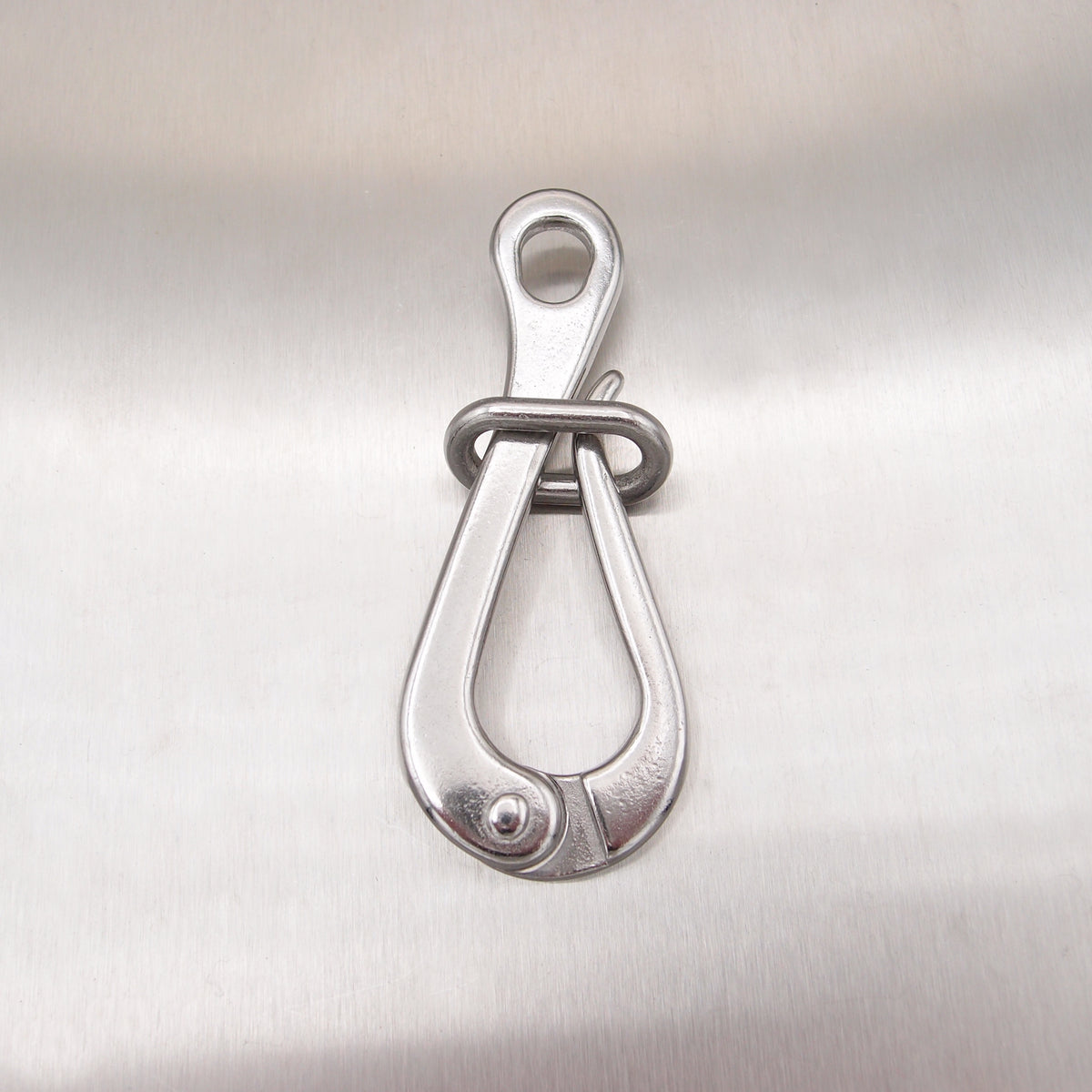 Stainless Steel Pelican Hook with Eye and Link - AISI 316