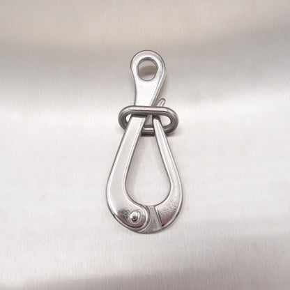Stainless Steel Pelican Hook with Eye and Link - AISI 316