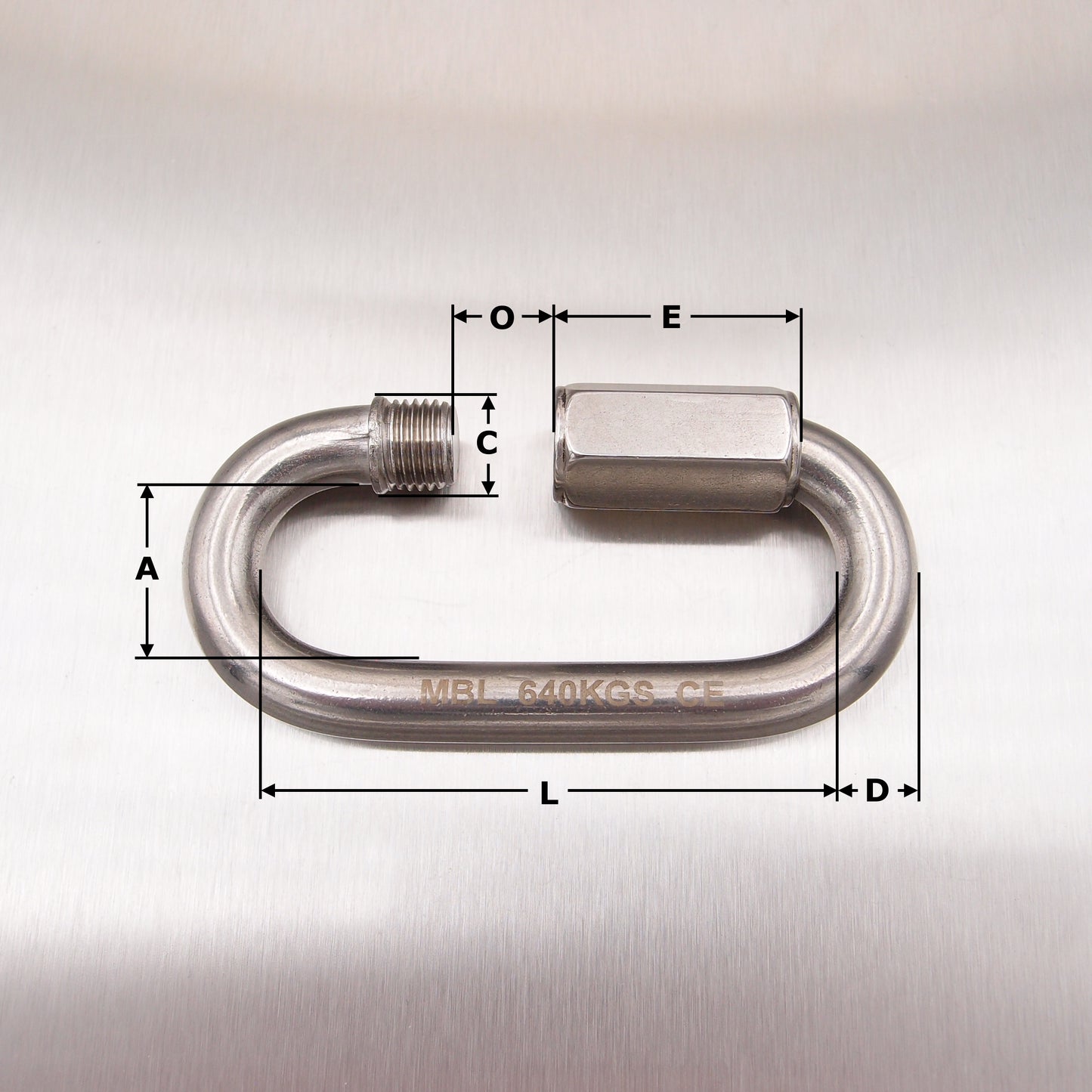 Stainless Steel Quick Links  - Load Rated - AISI 316