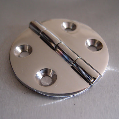 64mm Stainless Steel Round Hinge - 316 Marine grade