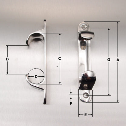 Stainless Steel Straight Fairleads - AISI 316